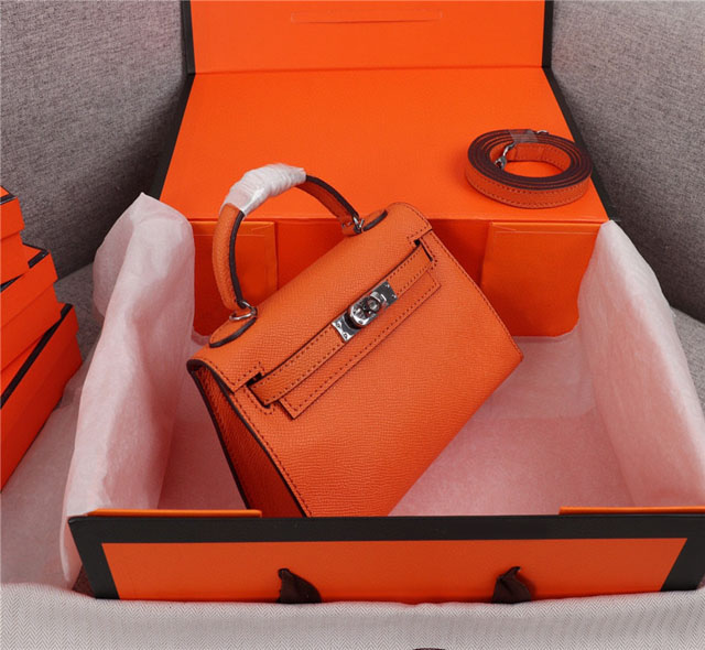 【HERMES】エルメス スーパーコピー ミニケリー２ ショルダーバッグ オレンジ（HERMES 007）