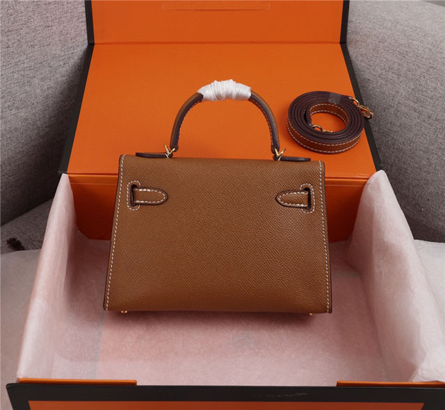 【HERMES】エルメス スーパーコピー ミニケリー２ ショルダーバッグ ブラウン（HERMES 009）