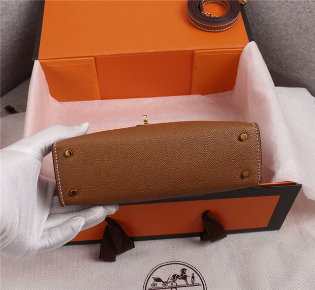 【HERMES】エルメス スーパーコピー ミニケリー２ ショルダーバッグ ブラウン（HERMES 009）