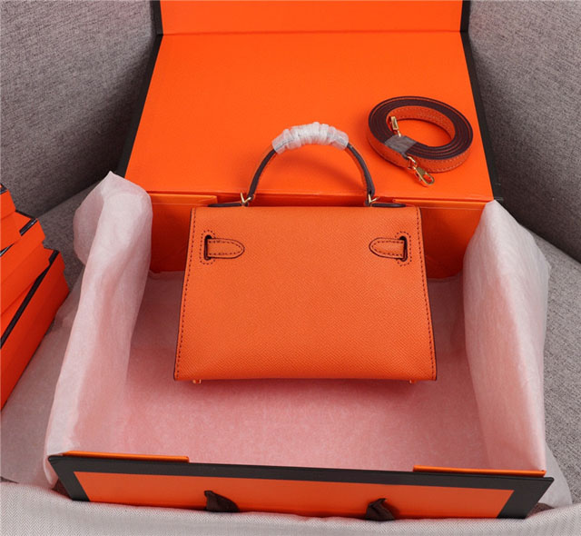 【HERMES】エルメス スーパーコピー ミニケリー２ ショルダーバッグ オレンジ（HERMES 008）