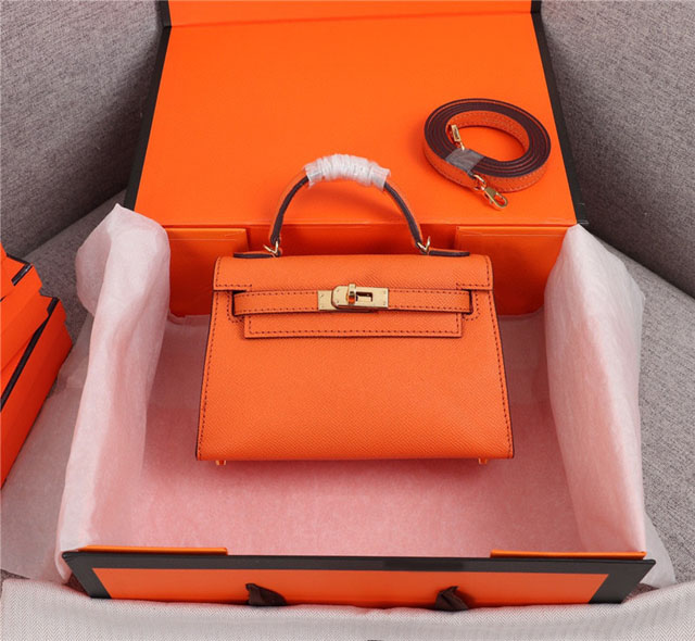 【HERMES】エルメス スーパーコピー ミニケリー２ ショルダーバッグ オレンジ（HERMES 008）