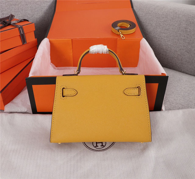 【HERMES】エルメス スーパーコピー ミニケリー２ ショルダーバッグ アンバーイエロー（HERMES 006）