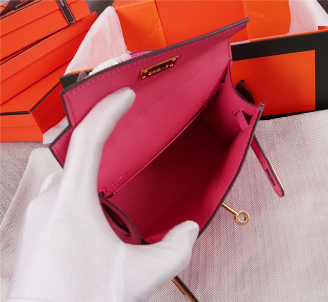 【HERMES】エルメス スーパーコピー ミニケリー２ ショルダーバッグ フューシャピンク（HERMES 002）