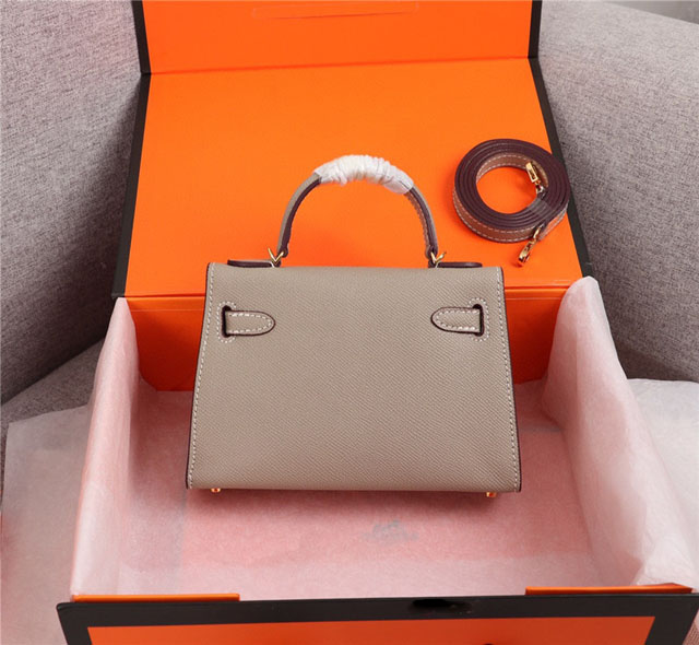 【HERMES】エルメス スーパーコピー ミニケリー２ ショルダーバッグ エトゥープ（HERMES 003）
