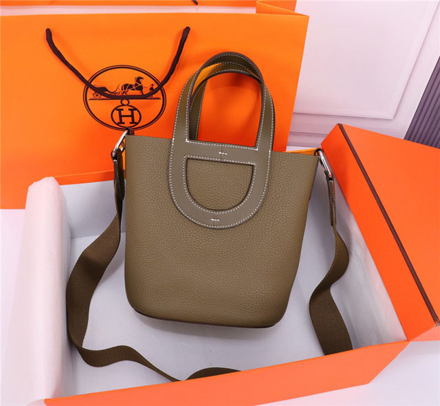 【HERMES】エルメス スーパーコピー インザループ 18 バッグ ブラウン（H084274CKAB）