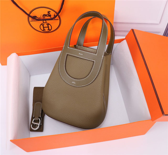 【HERMES】エルメス スーパーコピー インザループ 18 バッグ ブラウン（H084274CKAB）