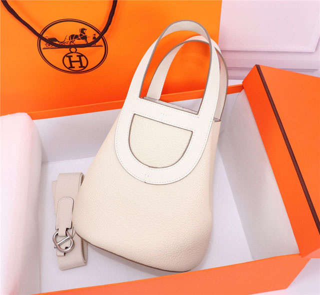 【HERMES】エルメス スーパーコピー インザループ 18 バッグ ホワイト（H084274CCAU）