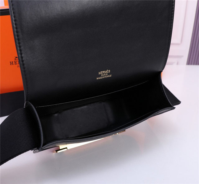 【HERMES】エルメス スーパーコピー ゲタ ショルダーバッグ ブラック（H083052CKAD）