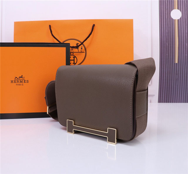 【HERMES】エルメス スーパーコピー ゲタ ショルダーバッグ エトゥープ（H083052CKAE）