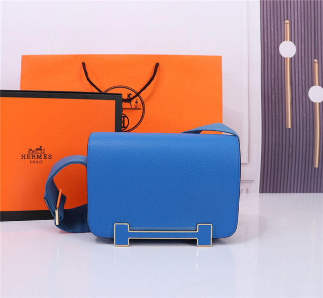 【HERMES】エルメス スーパーコピー ゲタ ショルダーバッグ ザンジバルブルー（H083052CKBH）