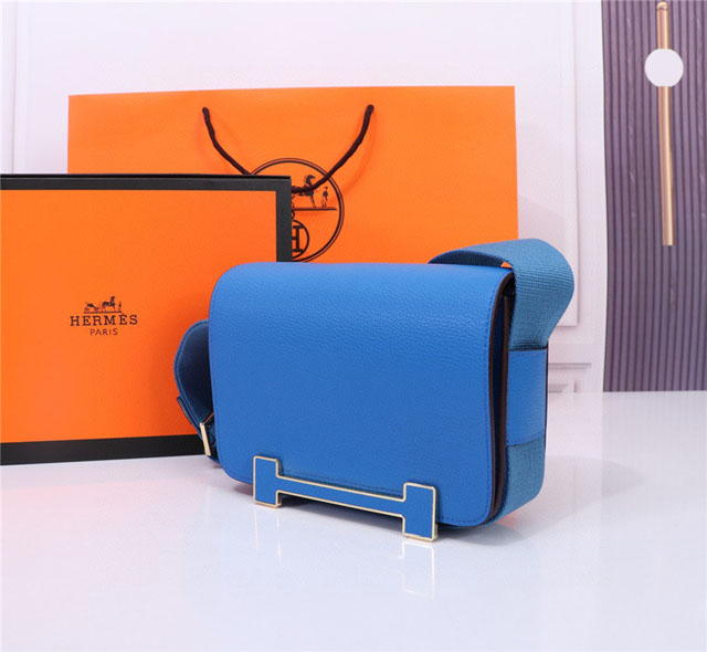 【HERMES】エルメス スーパーコピー ゲタ ショルダーバッグ ザンジバルブルー（H083052CKBH）