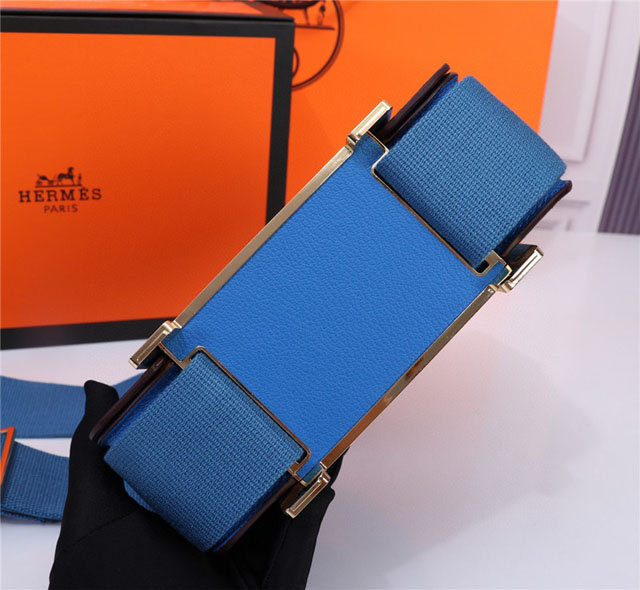 【HERMES】エルメス スーパーコピー ゲタ ショルダーバッグ ザンジバルブルー（H083052CKBH）