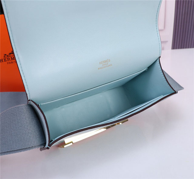 【HERMES】エルメス スーパーコピー ゲタ ショルダーバッグ ブルーペール（H083052CK）