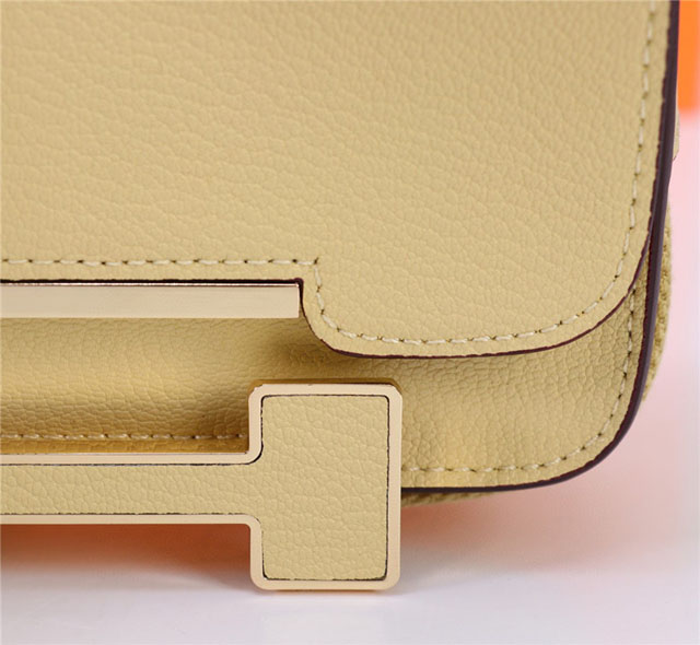 【HERMES】エルメス スーパーコピー ゲタ ショルダーバッグ クリームイエロー（H083052CKBE）