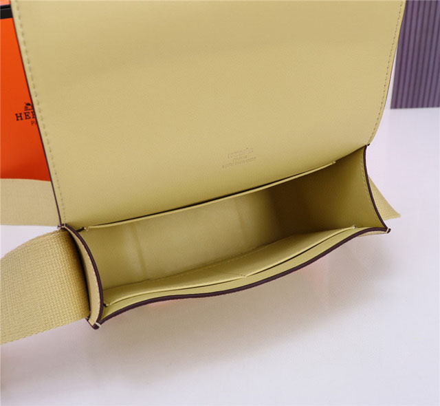 【HERMES】エルメス スーパーコピー ゲタ ショルダーバッグ クリームイエロー（H083052CKBE）