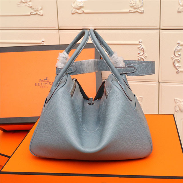 【HERMES】エルメス スーパーコピー リンディ 26 ハンドバッグ ブルーグラシエ（H073428CK）