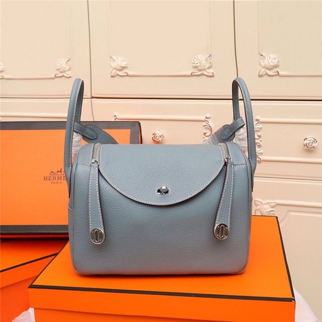 【HERMES】エルメス スーパーコピー リンディ 26 ハンドバッグ ブルーグラシエ（H073428CK）