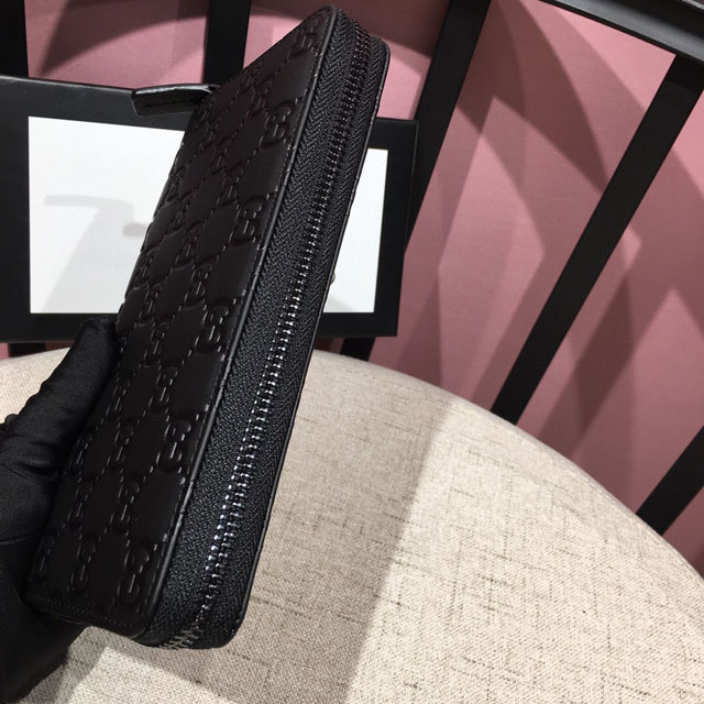 【GUCCI】グッチ AVELアヴェル GGレザー ラウンドジップ 長財布（307987 CWC1R 1000）