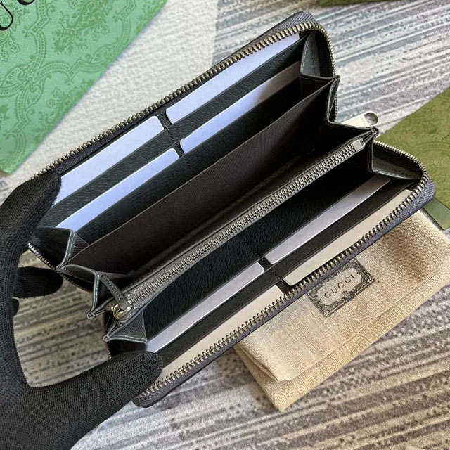【GUCCI】グッチ 〔オフィディア〕ジップアラウンドウォレット グレー（706844 UULBN 1244）