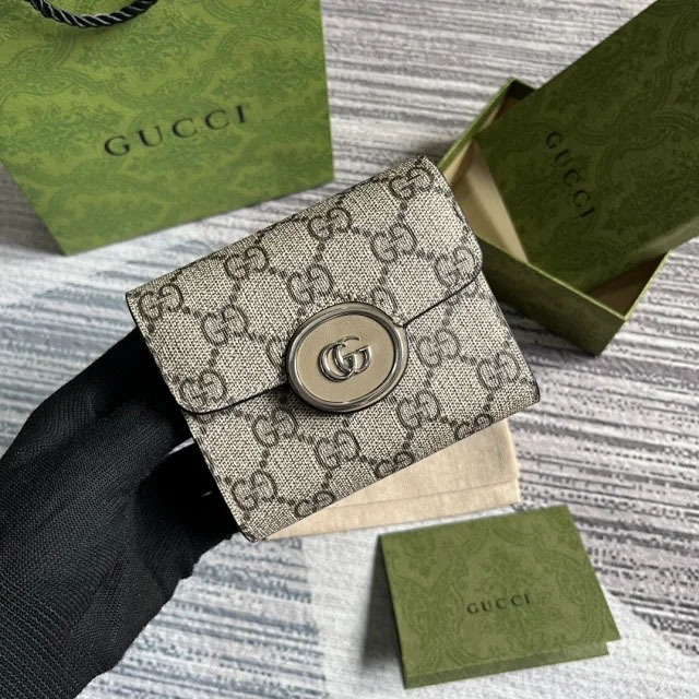 【GUCCI】グッチ 〔PETITE GG〕ミディアム ウォレット（760197 92TIG 9770）
