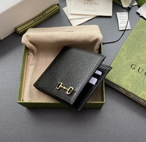 【GUCCI】グッチ ホースビット 二つ折りウォレット （700462 DJ20G 1000）