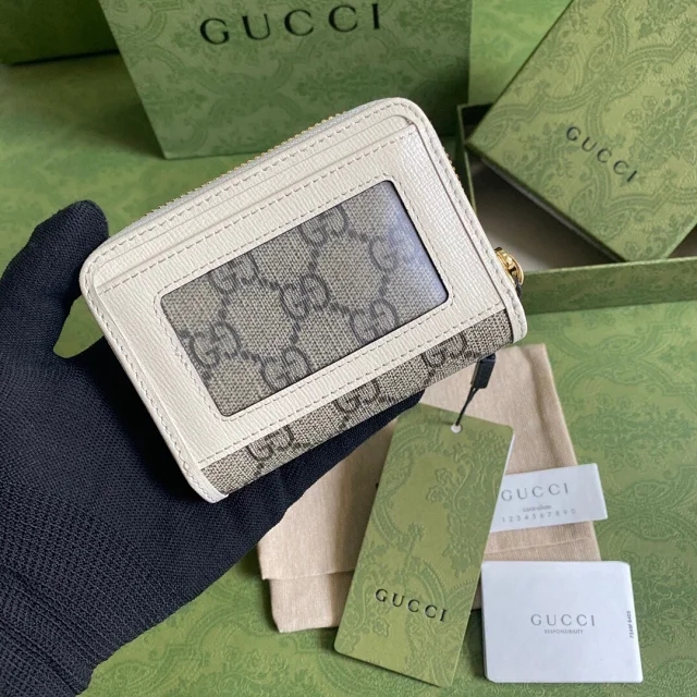【GUCCI】グッチ〔グッチ ホースビット 1955〕カードケース ホワイト（658549 92TCG 9761）