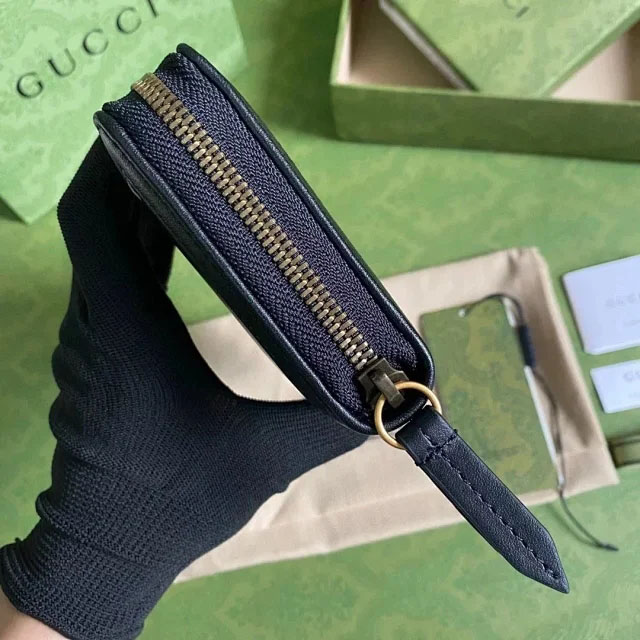 【GUCCI】グッチ〔ダイアナ〕ブラック ジップアラウンド ウォレット（658634 17Q0T 1000）