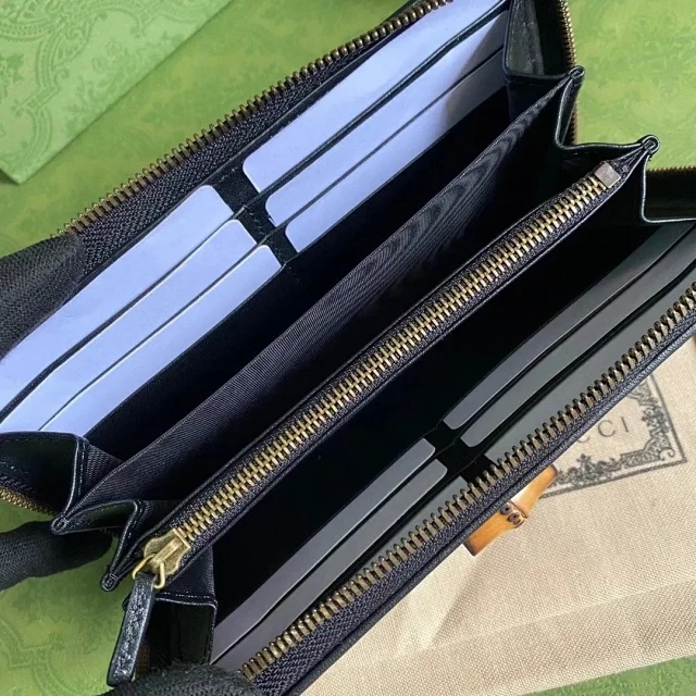 【GUCCI】グッチ〔ダイアナ〕ブラック ジップアラウンド ウォレット（658634 17Q0T 1000）