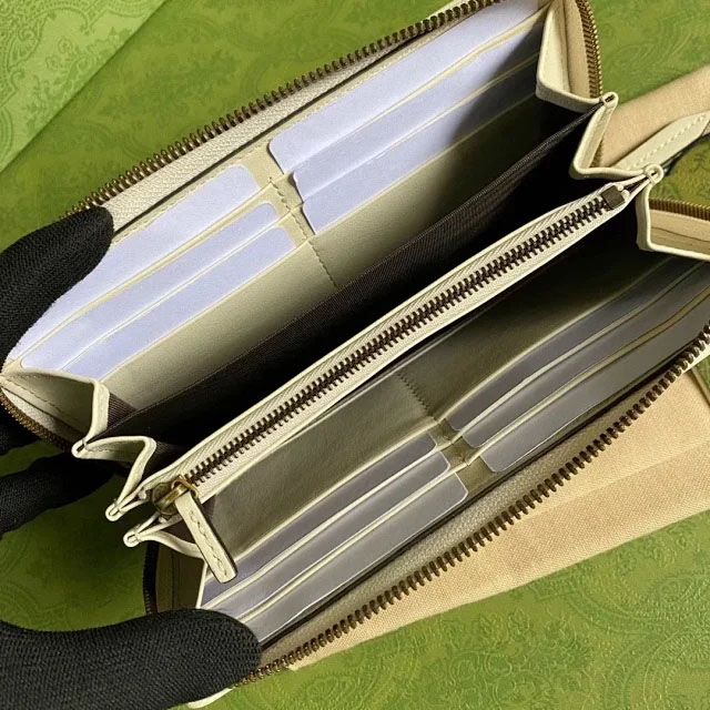 【GUCCI】グッチ〔ダイアナ〕ベージュ ジップアラウンド ウォレット（658634 17Q0T 9511）