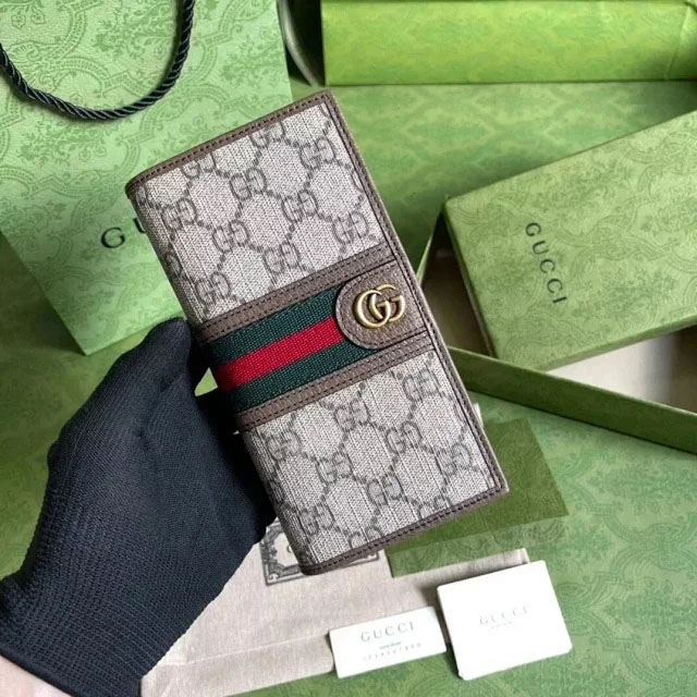 【GUCCI】グッチ オフィディア GGスプリーム キャンバス 長財布（672987 96IWT 8745）