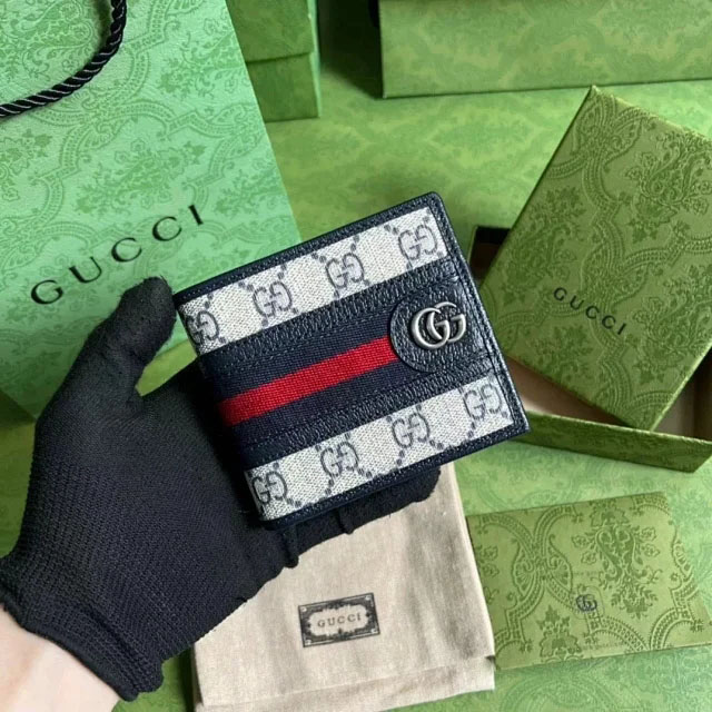 【GUCCI】グッチ オフィディア GG ウォレット ブルー（597606 96IWN 4076）