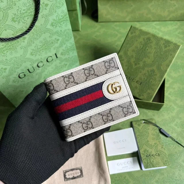【GUCCI】グッチ オフィディア GG ウォレット ホワイト（597606 96IWT 9794）