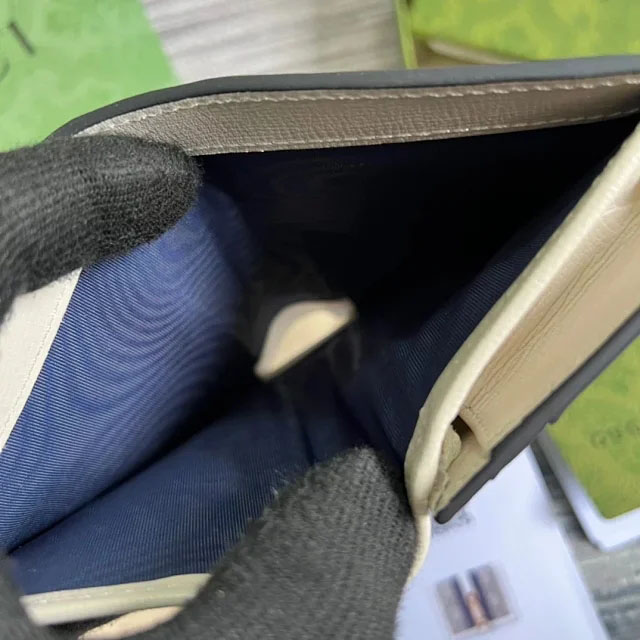 【GUCCI】グッチ〔ジャッキー 1961〕カードケース ウォレット（コイン＆紙幣入れ付き）ホワイト（645536 HUHHG 9794）