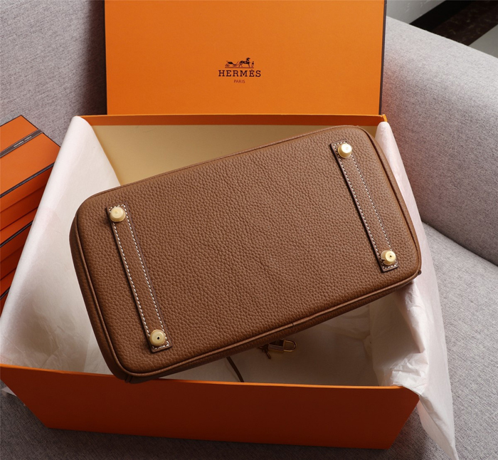 【HERMES】エルメス バッグコレクション《バーキン》35 ハンドバッグ ブラウン/シルバー金具（HERMES 010）