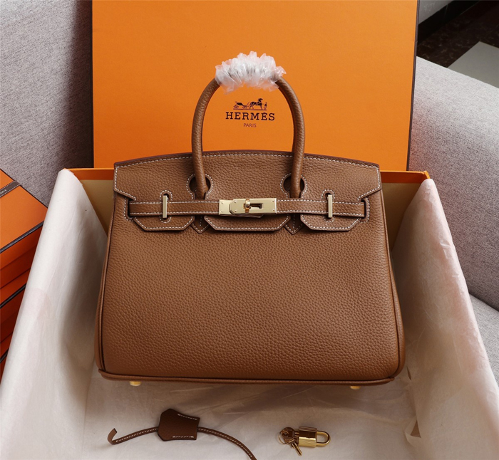 【HERMES】エルメス バッグコレクション《バーキン》35 ハンドバッグ ブラウン/ゴールド金具（HERMES 009）