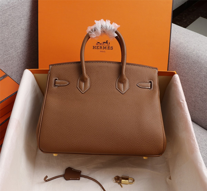 【HERMES】エルメス バッグコレクション《バーキン》35 ハンドバッグ ブラウン/ゴールド金具（HERMES 009）