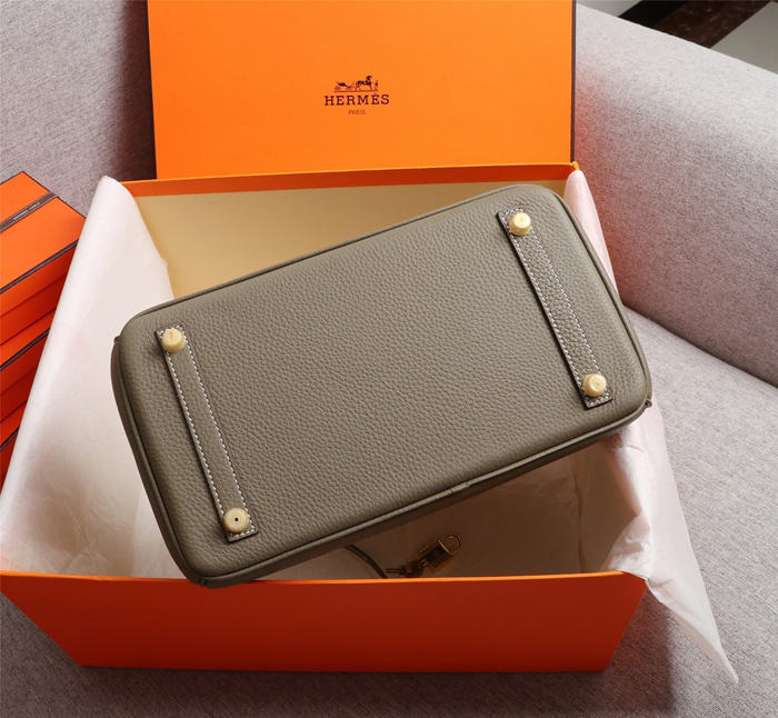 【HERMES】エルメス バッグコレクション《バーキン》35 ハンドバッグ ダークグレー/ゴールド金具（HERMES 008）