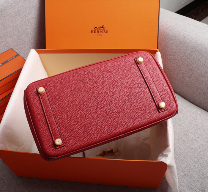 【HERMES】エルメス バッグコレクション《バーキン》35 ハンドバッグ レッド/ゴールド金具（HERMES 006）