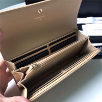 【CHANEL】シャネル 19 ロング フラップ ウォレット ライトブラウン スーパーコピー（AP0955）