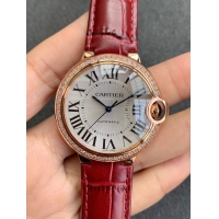 V6工場の最新作 カルティエスーパーコピー バロン ブルー ドゥ カルティエ ウォッチ 36MM（WJBB0037）