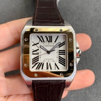  V6工場の最新作 カルティエスーパーコピー カルティエ サントス 100 ホワイト 41MM（WSSA0006）