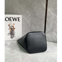 【LOEWE】ロエベ スーパーコピー ペブル バケットバッグ ミディアム（メローカーフ）ブラック AANBBBWX01