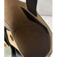【LOEWE】ロエベ スーパーコピー ペブル バケットバッグ ミディアム（メローカーフ）ブラック AANBBBWX01