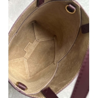 【LOEWE】ロエベ スーパーコピー パズルフォルドトート ミニ（シャイニーカーフ） ダークバーガンディ A657V25X01