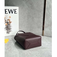 【LOEWE】ロエベ スーパーコピー パズルフォルドトート ミニ（シャイニーカーフ） ダークバーガンディ A657V25X01