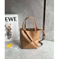 【LOEWE】ロエベ スーパーコピー パズルフォルドトート ミニ（シャイニーカーフ）ウォームデザート A657V25X01
