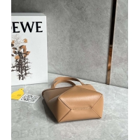 【LOEWE】ロエベ スーパーコピー パズルフォルドトート ミニ（シャイニーカーフ）ウォームデザート A657V25X01