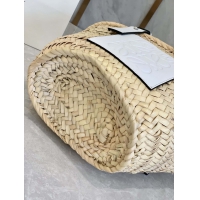 【LOEWE】ロエベ スーパーコピー  バスケットバッグ スモール（ヤシの葉&カーフ）ナチュラル/ホワイト A223S93X04