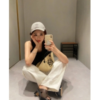 【LOEWE】ロエベ スーパーコピー アナグラム バスケットバッグ スモール （イラカヤシ＆カーフ）ナチュラル/ブラック A223P65X01