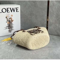 【LOEWE】ロエベ スーパーコピー アナグラム バスケットバッグ スモール (イラカヤシ＆カーフ) ナチュラル/タン A223P65X01